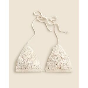 J.Crew Crochet bralette with floral appliqué‎ Small